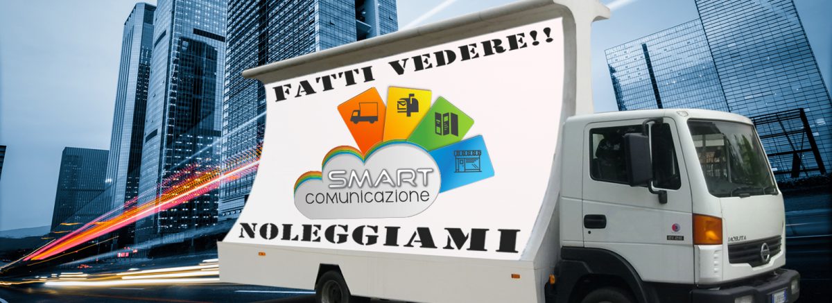 pubblicità dinamica con camion vela manifesto 6x3