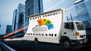 pubblicità dinamica con camion vela manifesto 6x3