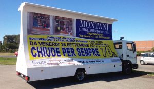 pubblicità dinamica manifesto 6x3 camion vela