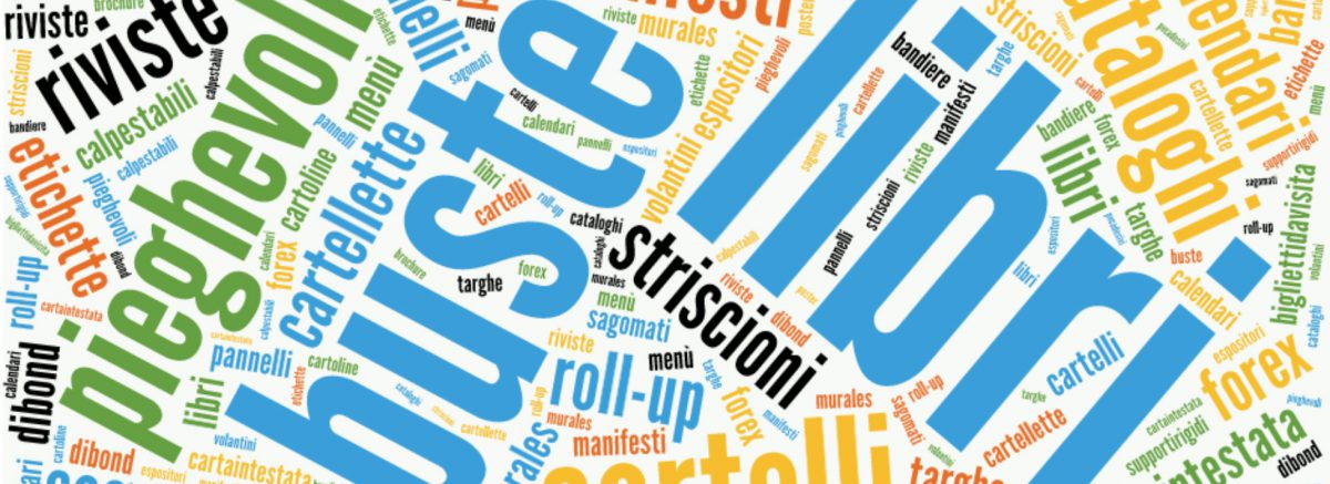 cartoline riviste volantini rollup striscioni pieghevoli cataloghi