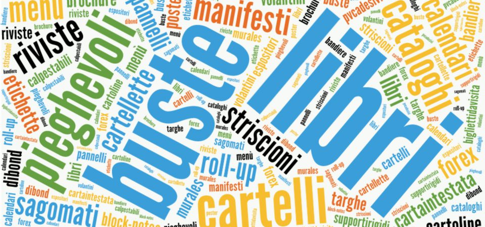 cartoline riviste volantini rollup striscioni pieghevoli cataloghi